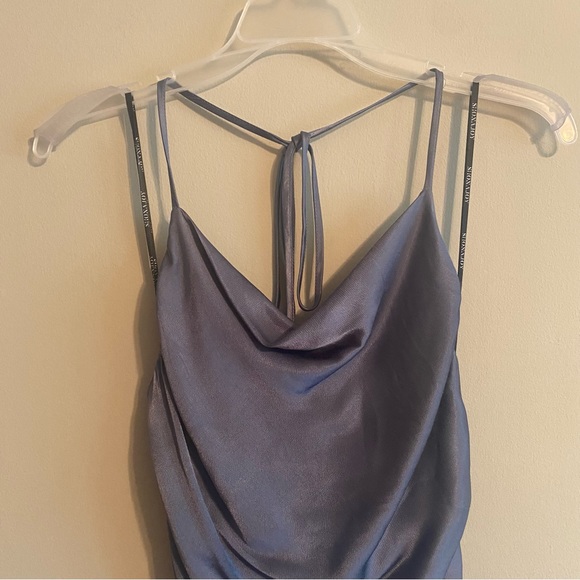 Shona Joy La Lune Lace Back Maxi Dress - Blue Smoke - Picture 3 of 14